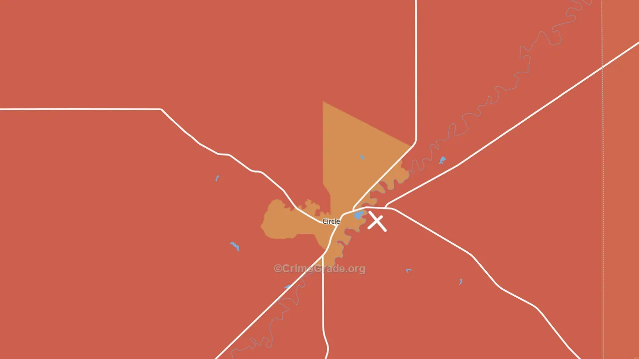 59215, MT Map of Drug-Related Crime Rates