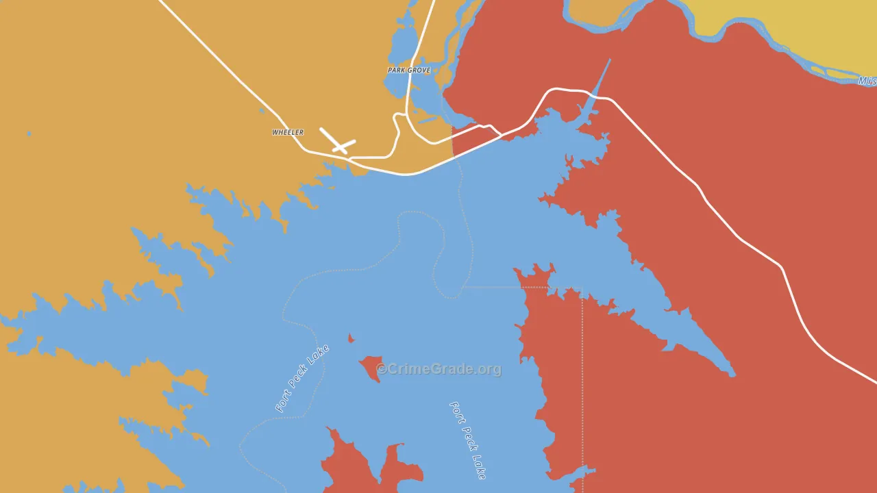 59223, MT Map of Drug-Related Crime Rates