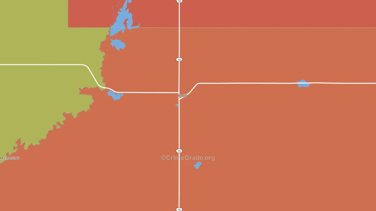 59226, MT Map of Drug-Related Crime Rates