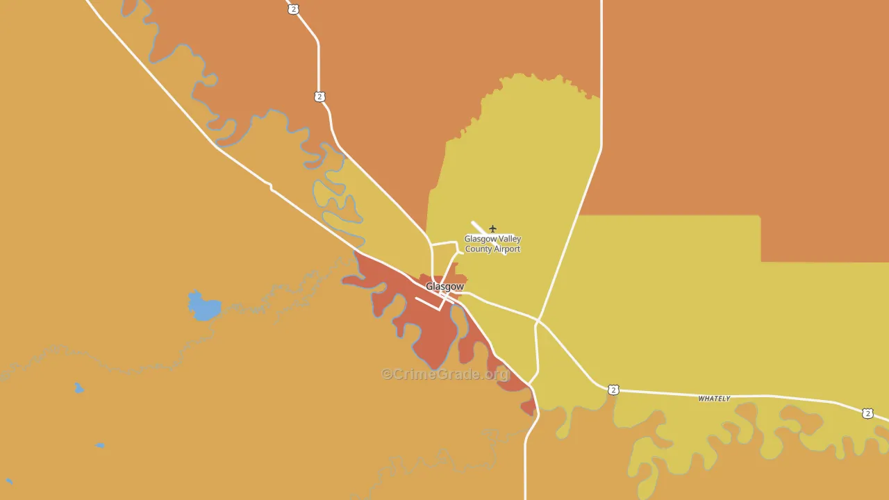 59230, MT Map of Drug-Related Crime Rates