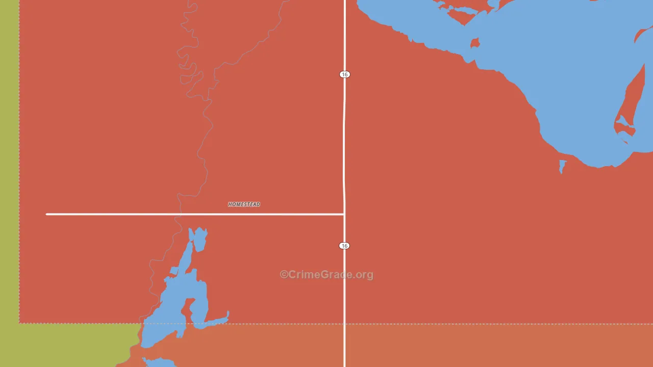 59242, MT Map of Drug-Related Crime Rates