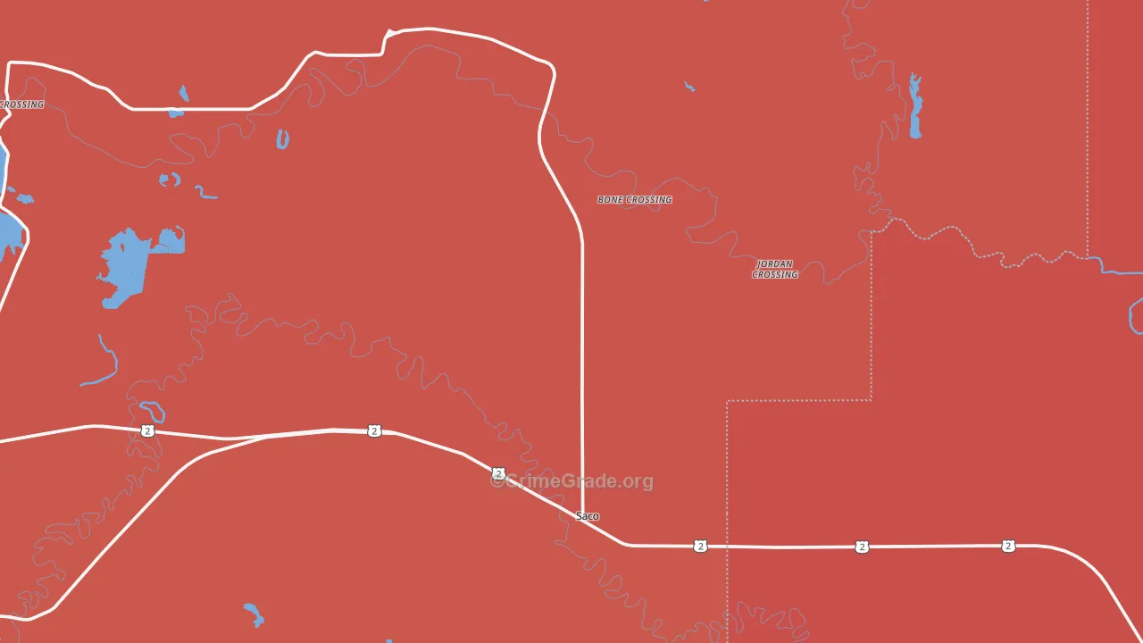 59261, MT Map of Drug-Related Crime Rates