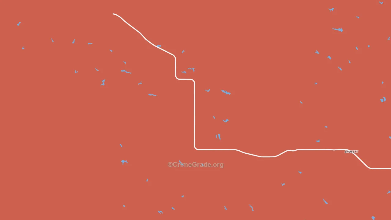 59318, MT Map of Drug-Related Crime Rates