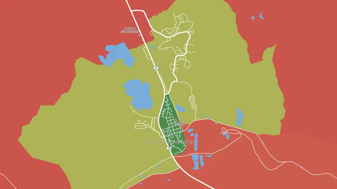 59323, MT Map of Drug-Related Crime Rates