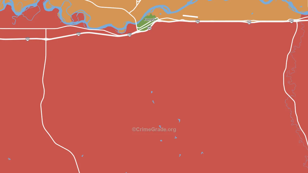 59327, MT Map of Drug-Related Crime Rates