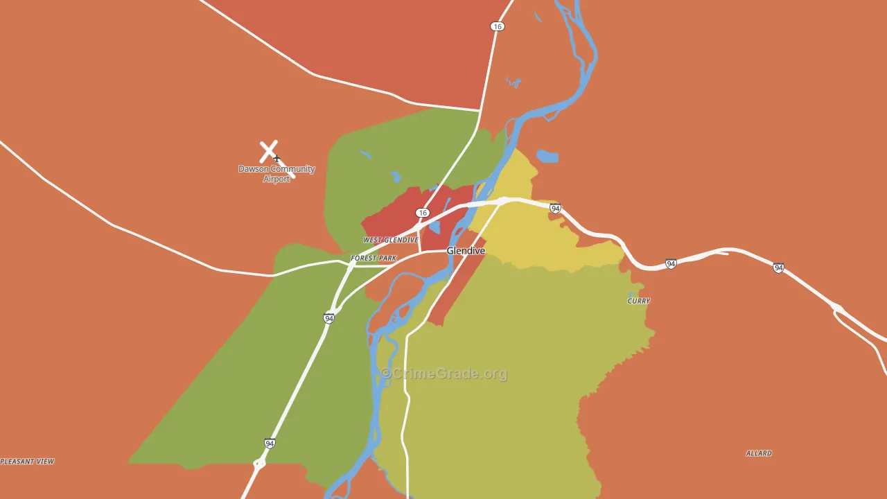 59330, MT Map of Drug-Related Crime Rates