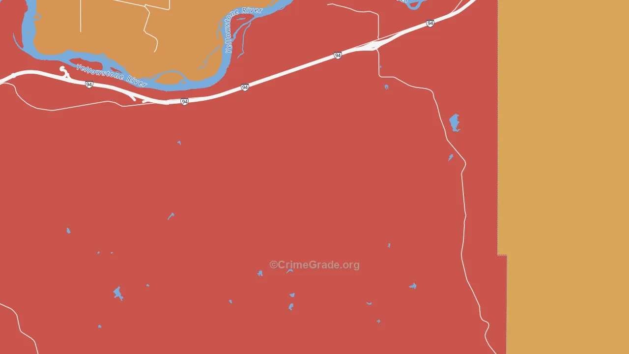 59333, MT Map of Drug-Related Crime Rates