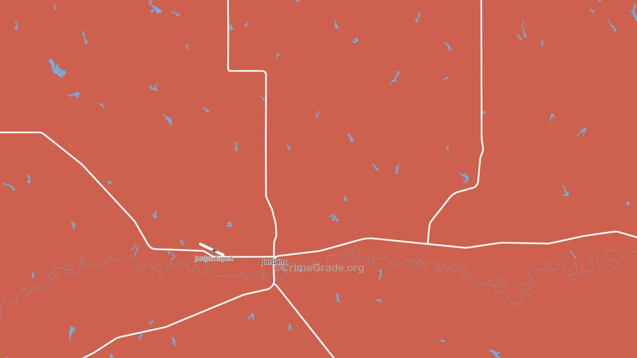 59337, MT Map of Drug-Related Crime Rates