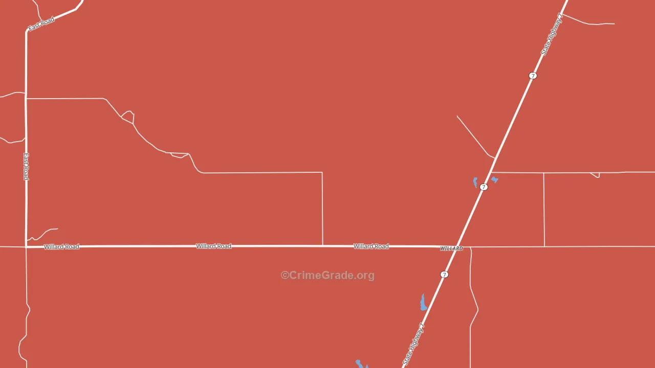 59354, MT Map of Drug-Related Crime Rates