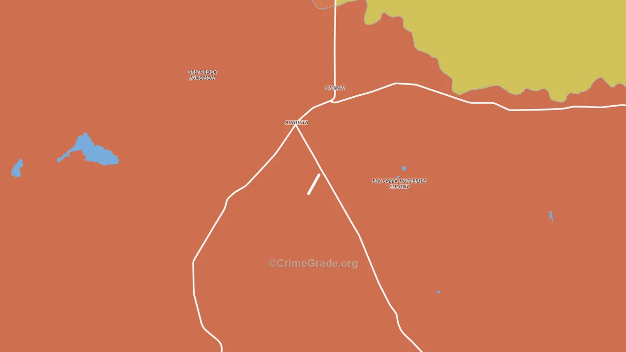 59410, MT Map of Drug-Related Crime Rates