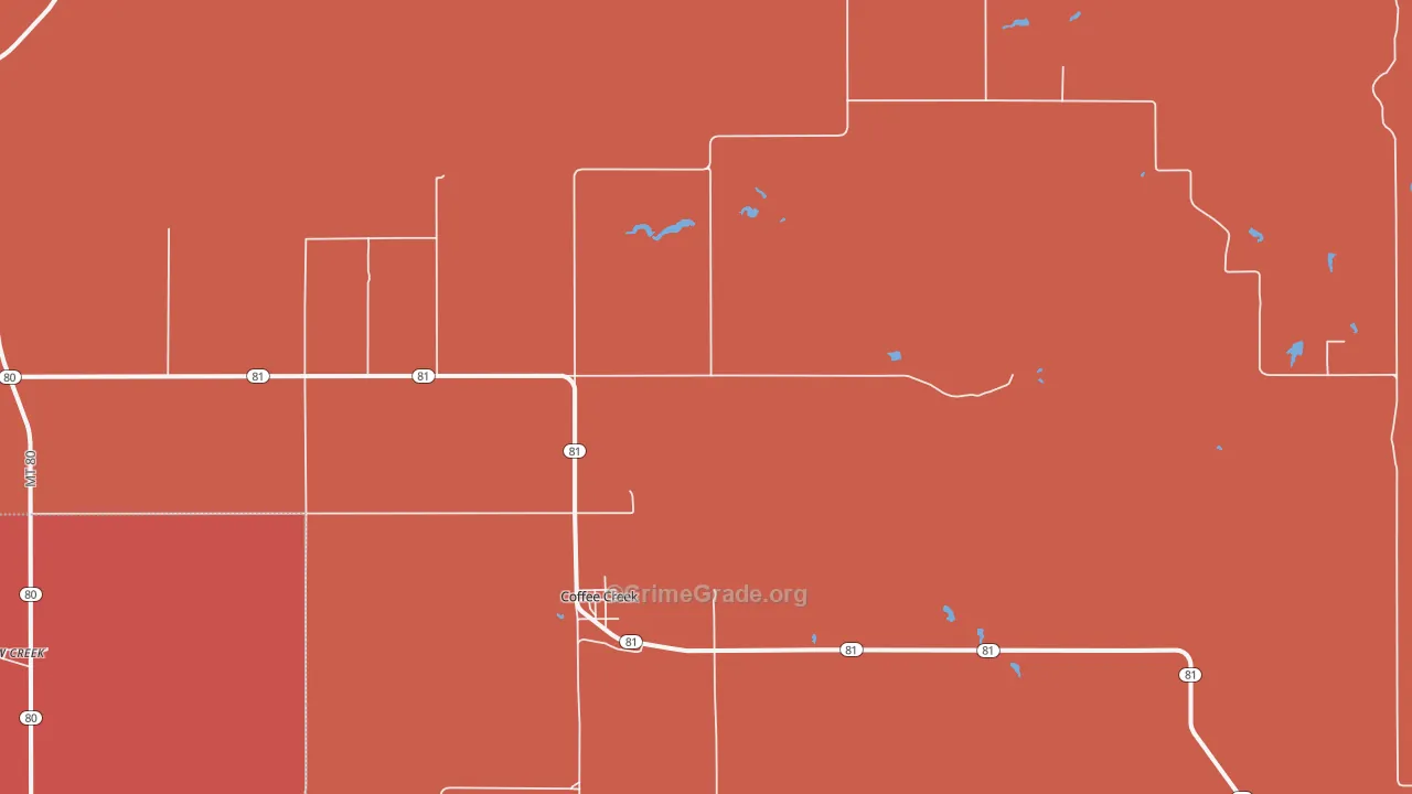 59424, MT Map of Drug-Related Crime Rates