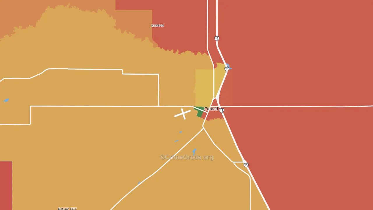 59425, MT Map of Drug-Related Crime Rates