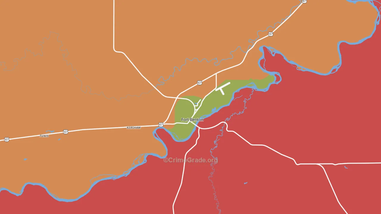 59442, MT Map of Drug-Related Crime Rates