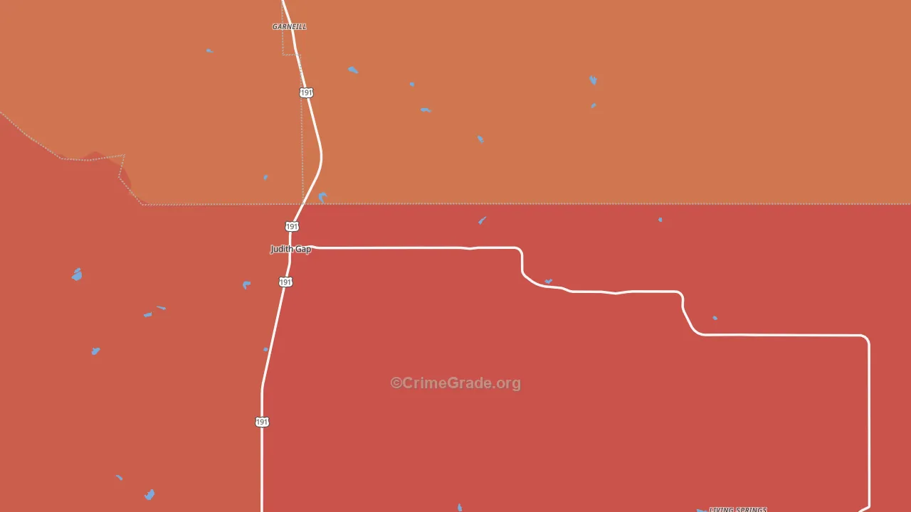 59453, MT Map of Drug-Related Crime Rates