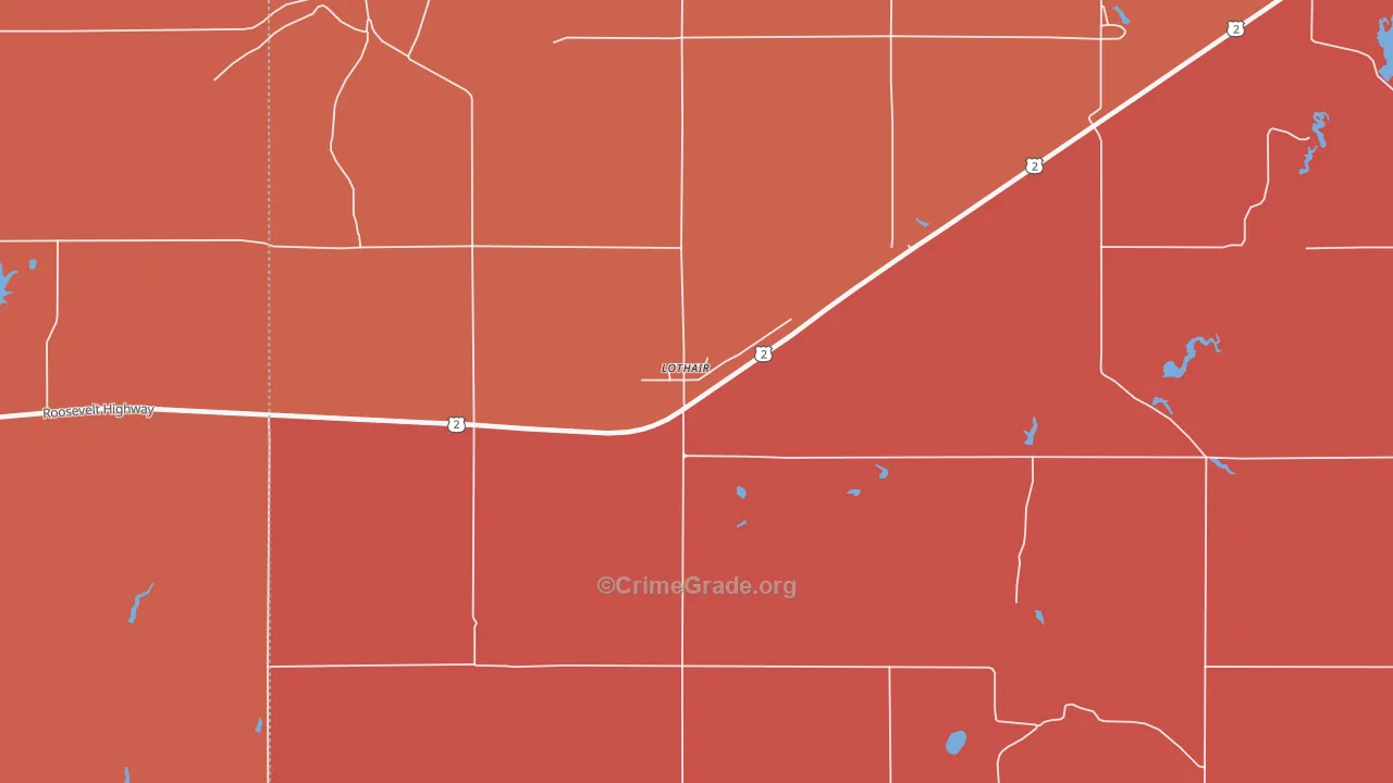 59461, MT Map of Drug-Related Crime Rates