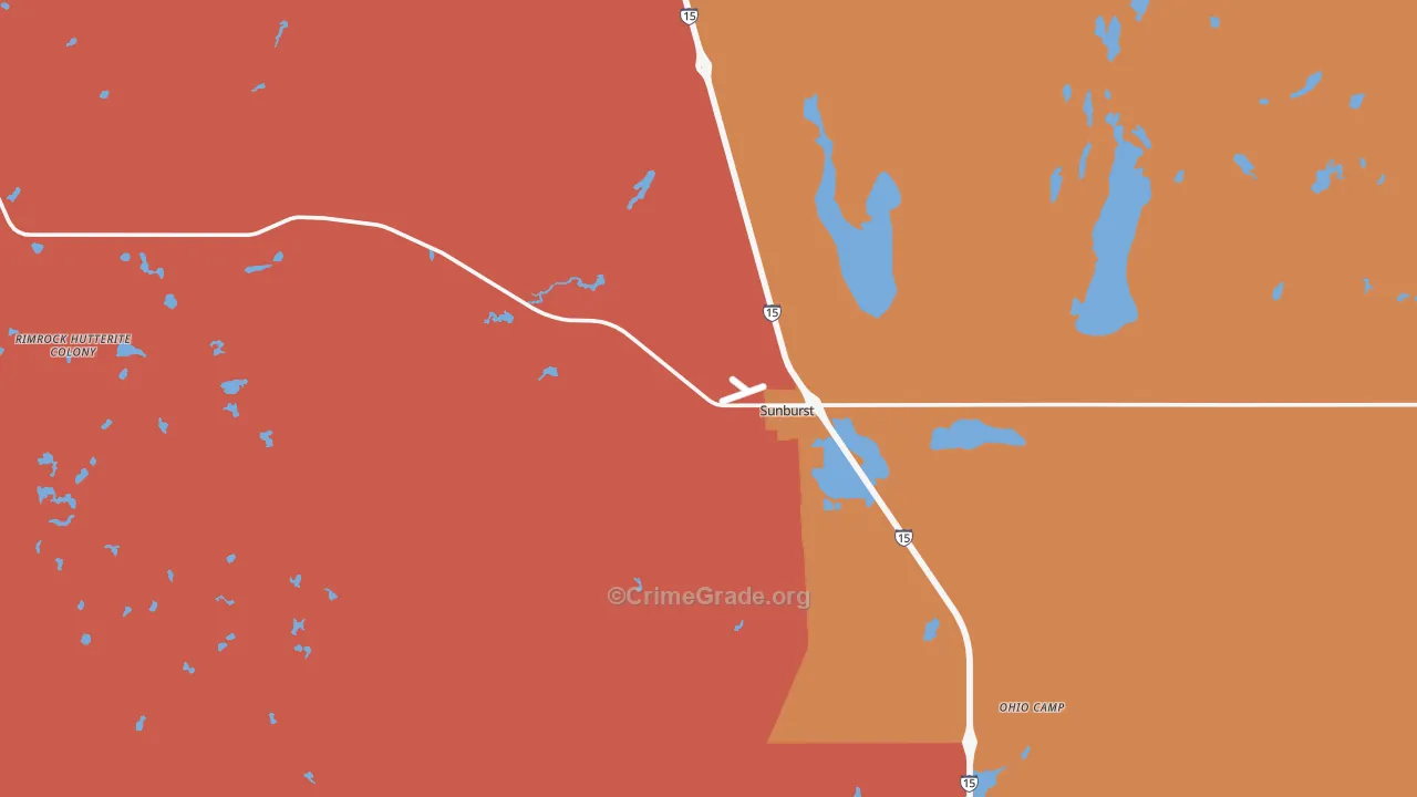 59482, MT Map of Drug-Related Crime Rates