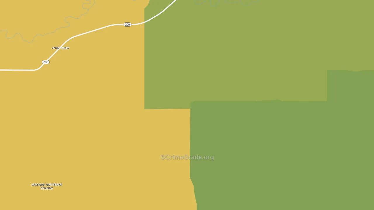 59483, MT Map of Drug-Related Crime Rates