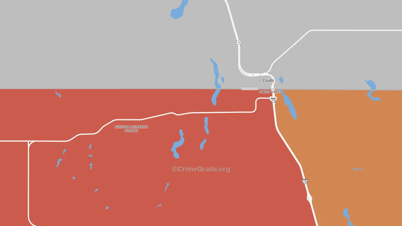 59484, MT Map of Drug-Related Crime Rates