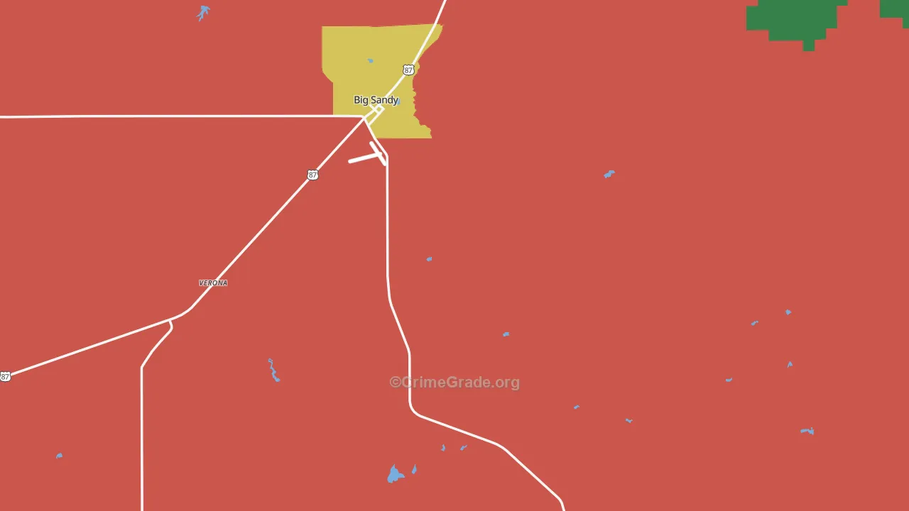 59520, MT Map of Drug-Related Crime Rates