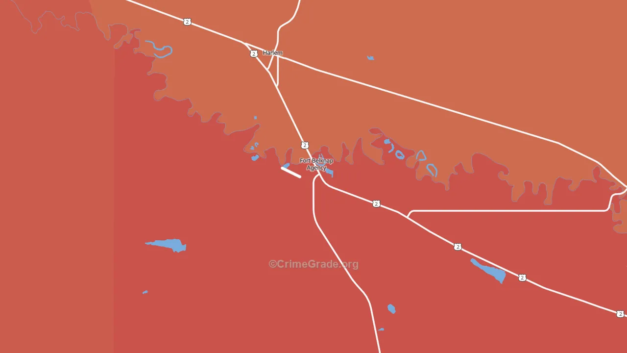 59526, MT Map of Drug-Related Crime Rates
