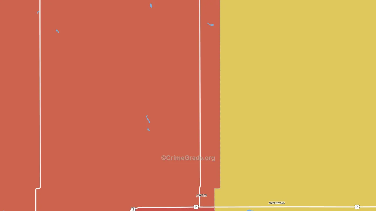 59531, MT Map of Drug-Related Crime Rates