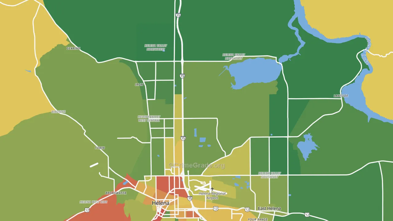 59602, MT Map of Drug-Related Crime Rates