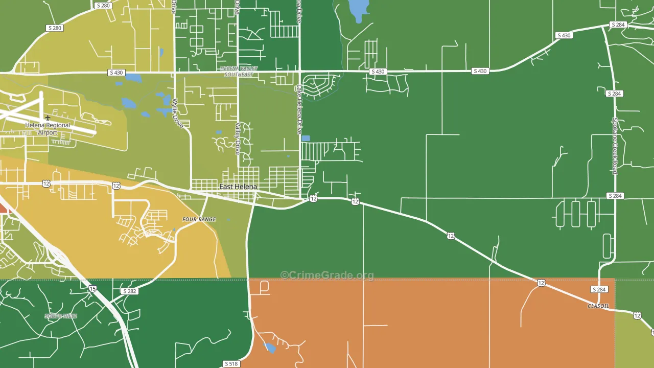 59635, MT Map of Drug-Related Crime Rates