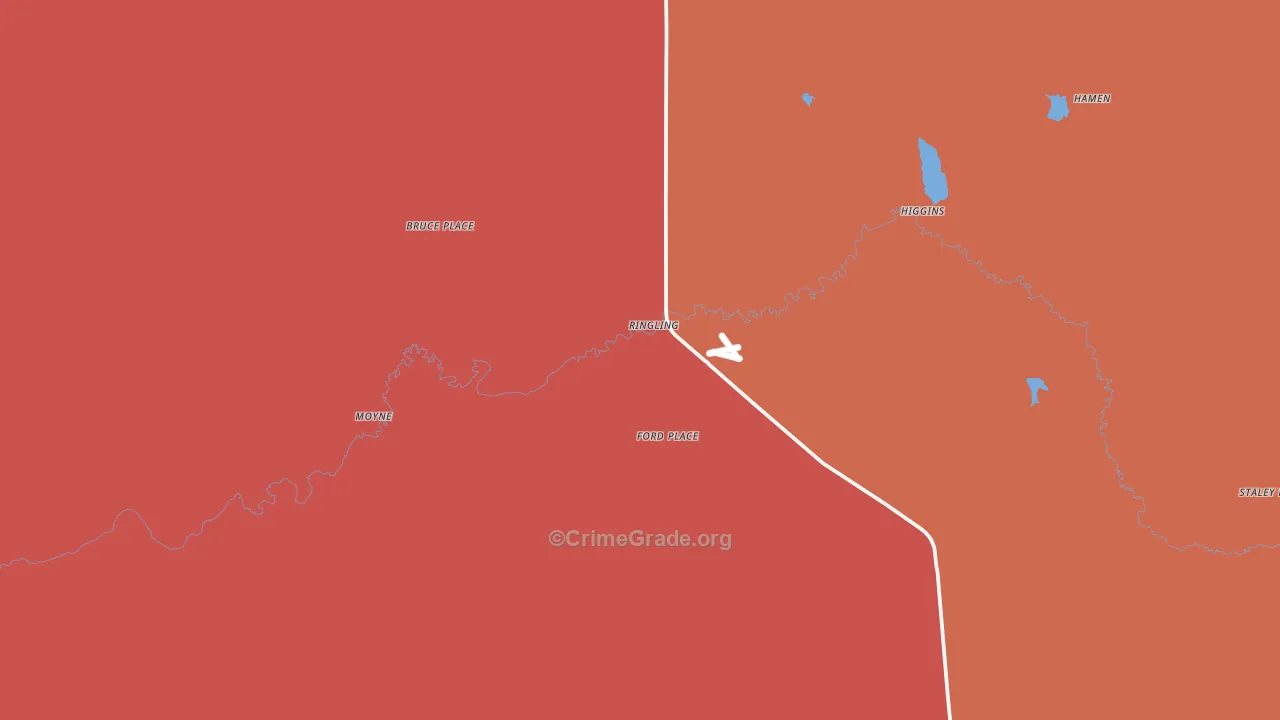 59642, MT Map of Drug-Related Crime Rates