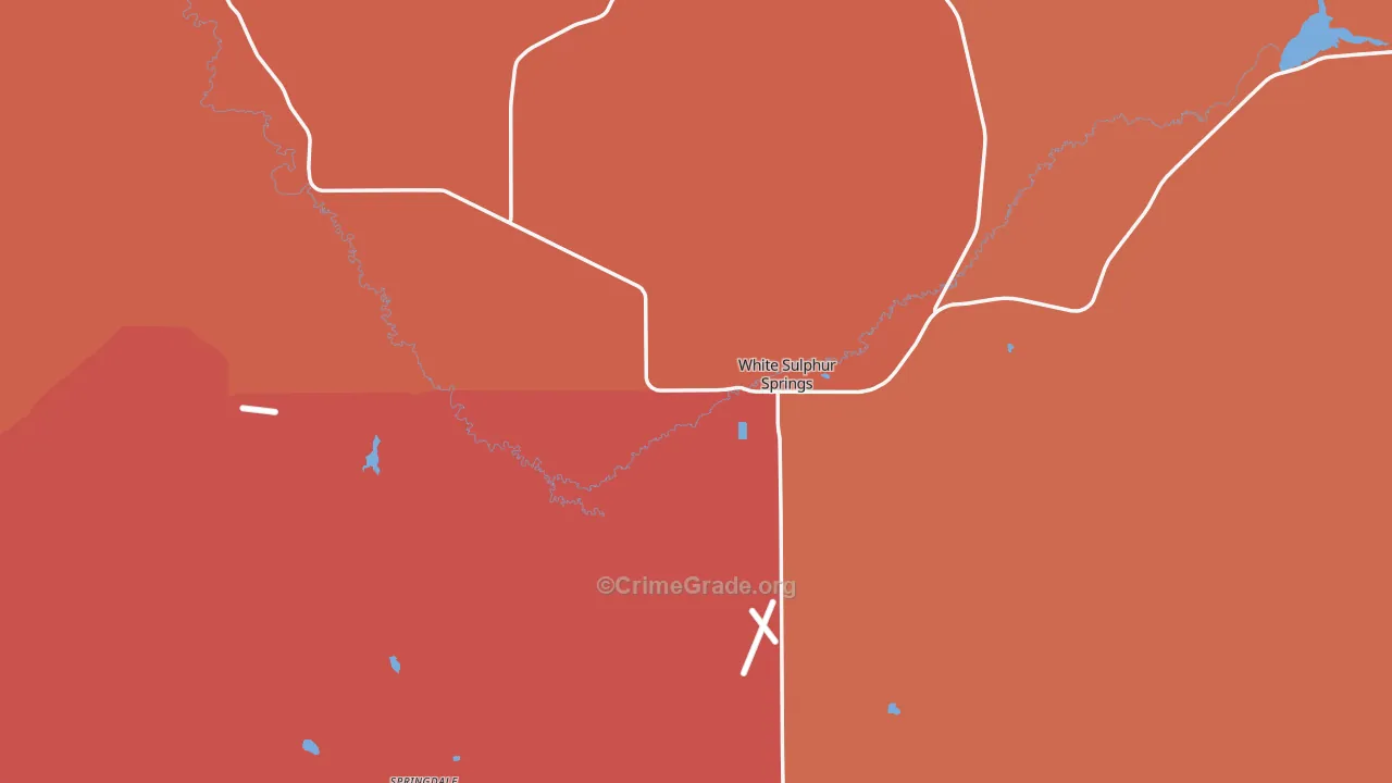 59645, MT Map of Drug-Related Crime Rates