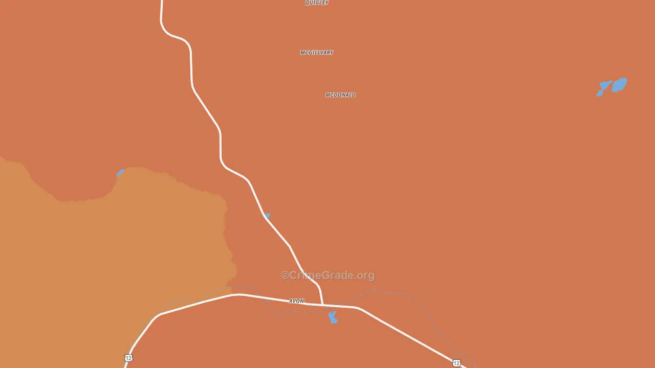 59713, MT Map of Drug-Related Crime Rates