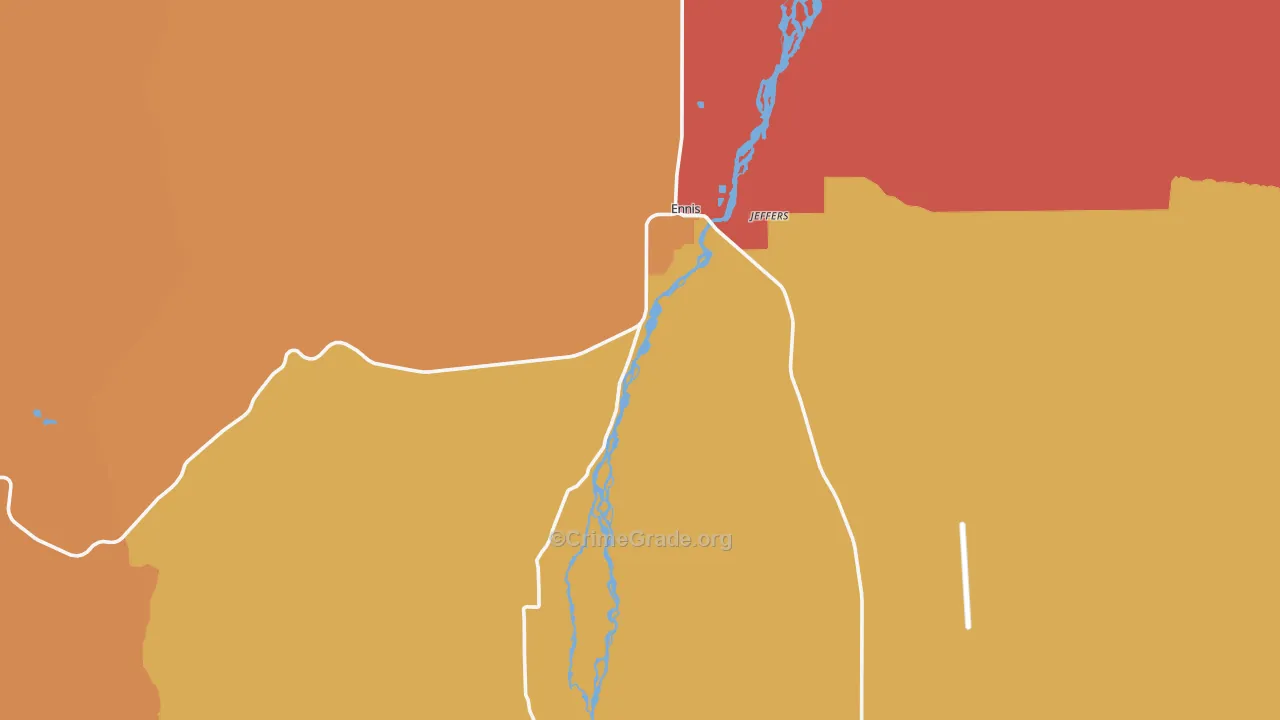 59729, MT Map of Drug-Related Crime Rates