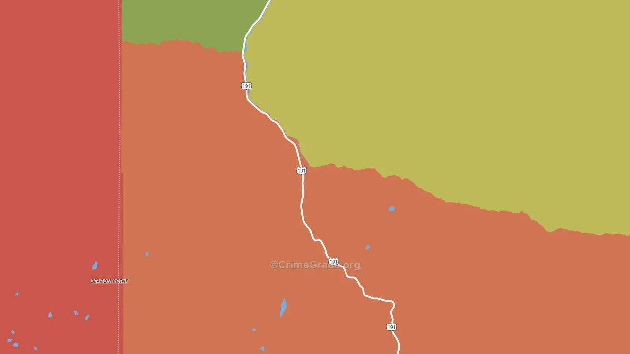 59730, MT Map of Drug-Related Crime Rates