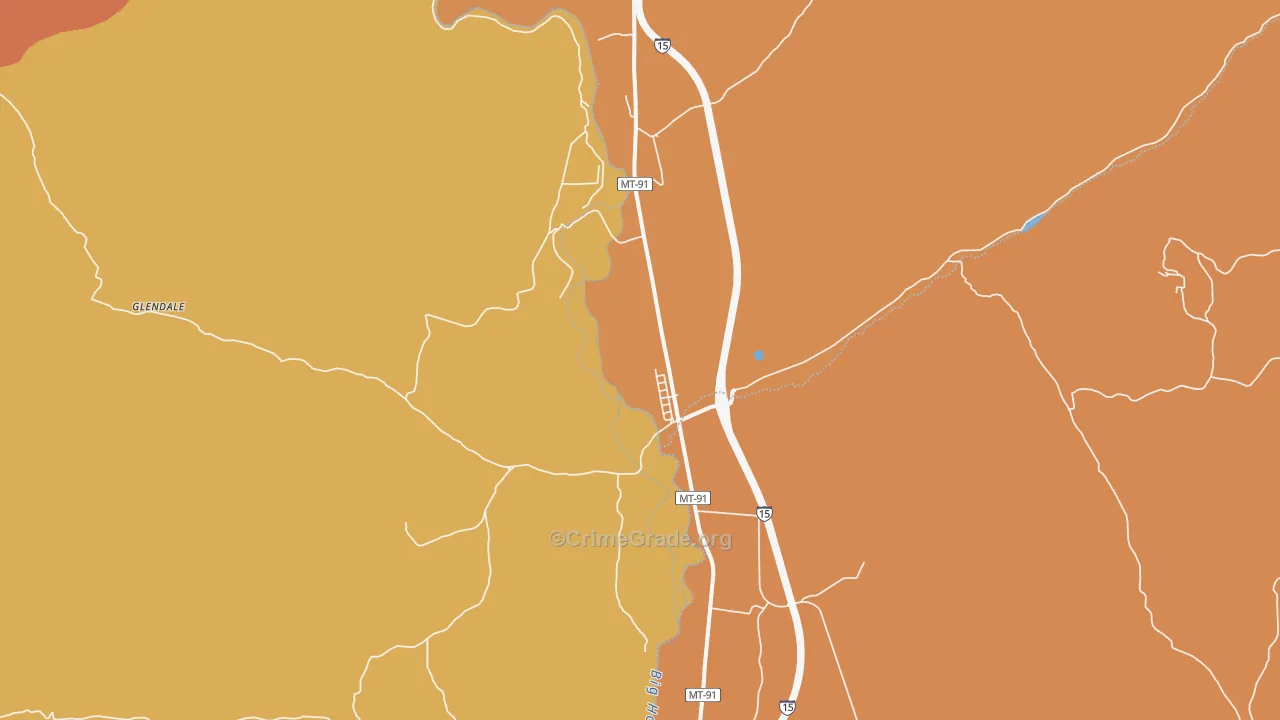 59743, MT Map of Drug-Related Crime Rates
