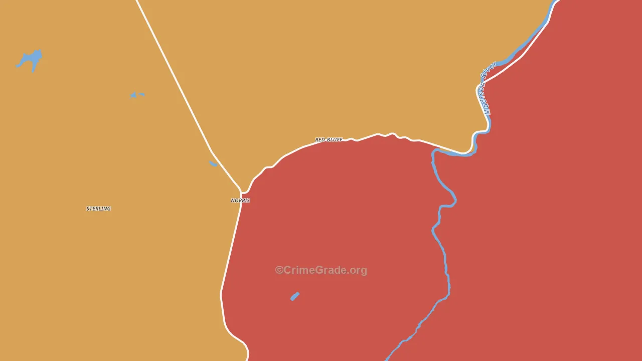 59745, MT Map of Drug-Related Crime Rates