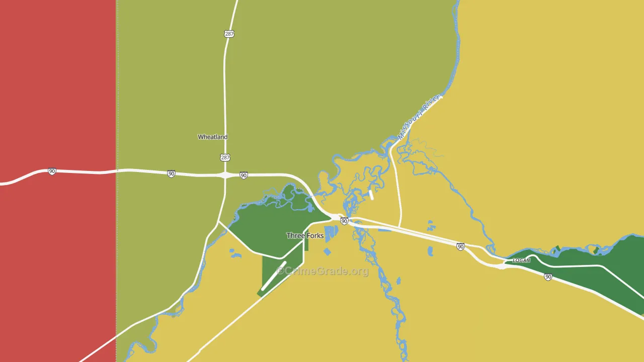 59752, MT Map of Drug-Related Crime Rates