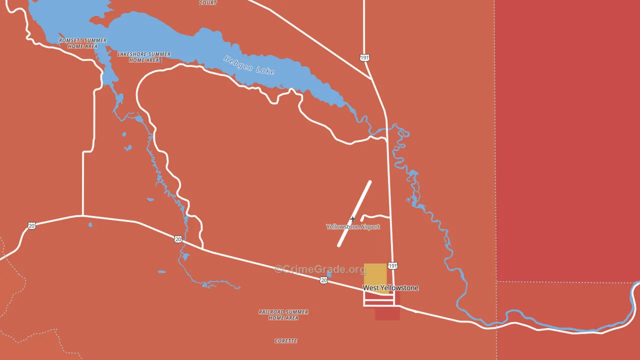 59758, MT Map of Drug-Related Crime Rates