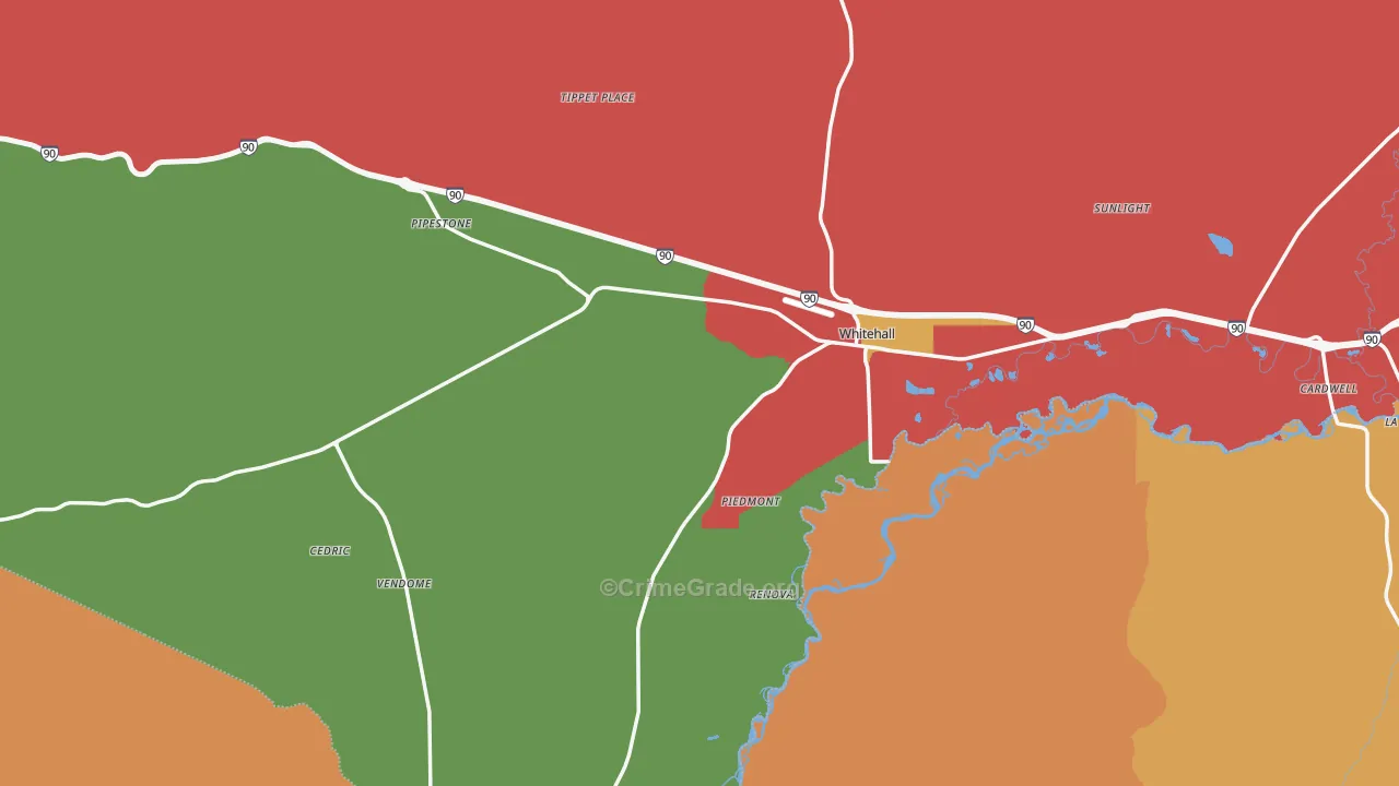 59759, MT Map of Drug-Related Crime Rates