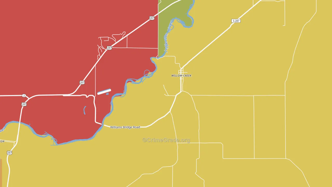 59760, MT Map of Drug-Related Crime Rates