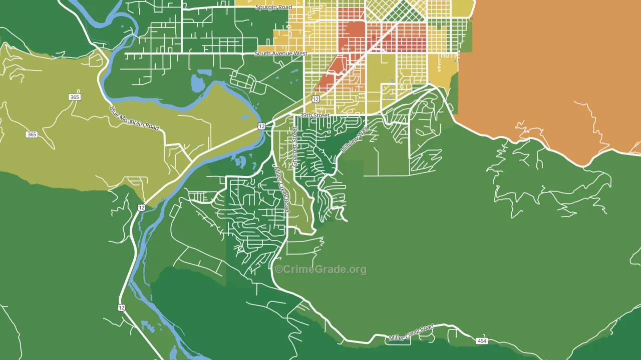 59803, MT Map of Drug-Related Crime Rates