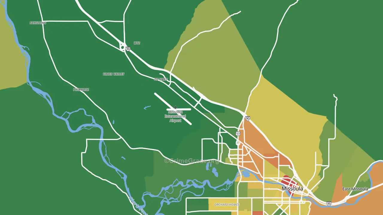 59808, MT Map of Drug-Related Crime Rates