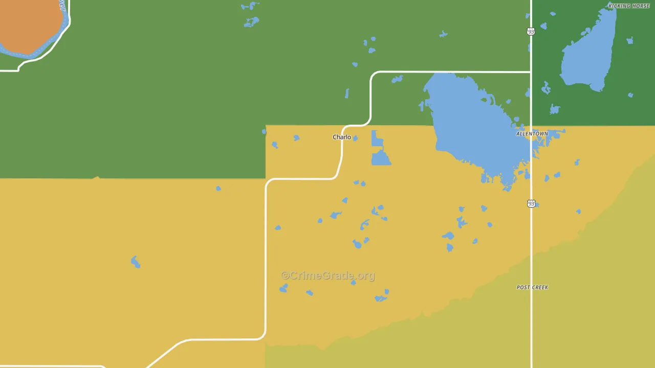 59824, MT Map of Drug-Related Crime Rates