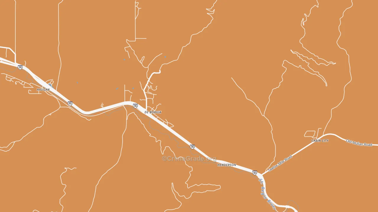 59830, MT Map of Drug-Related Crime Rates