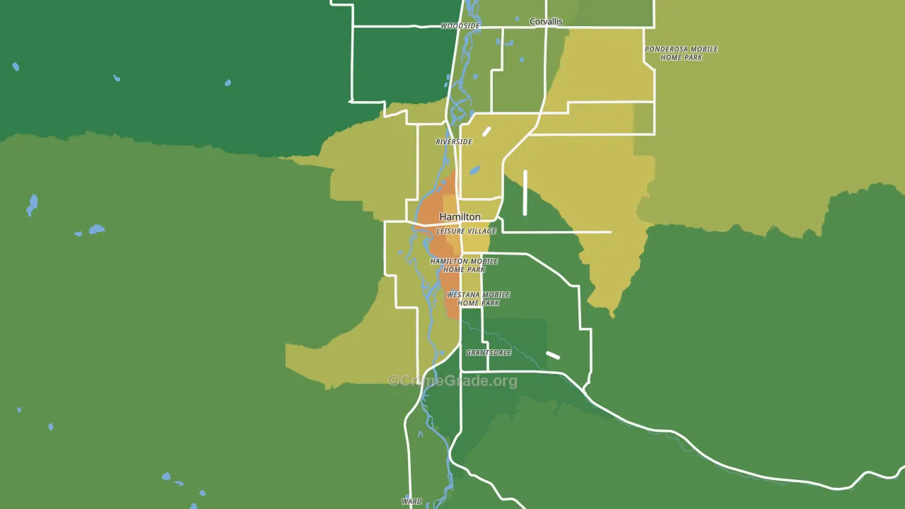 59840, MT Map of Drug-Related Crime Rates
