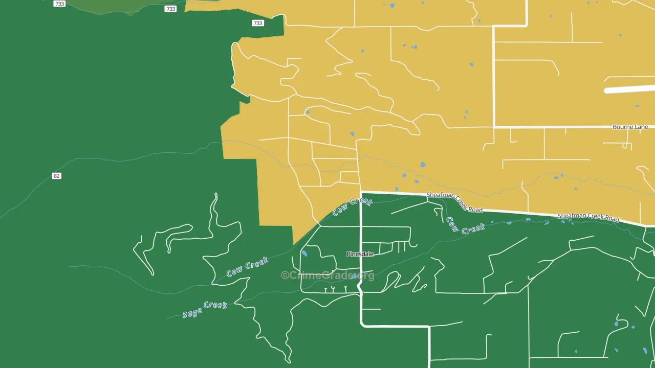59841, MT Map of Drug-Related Crime Rates