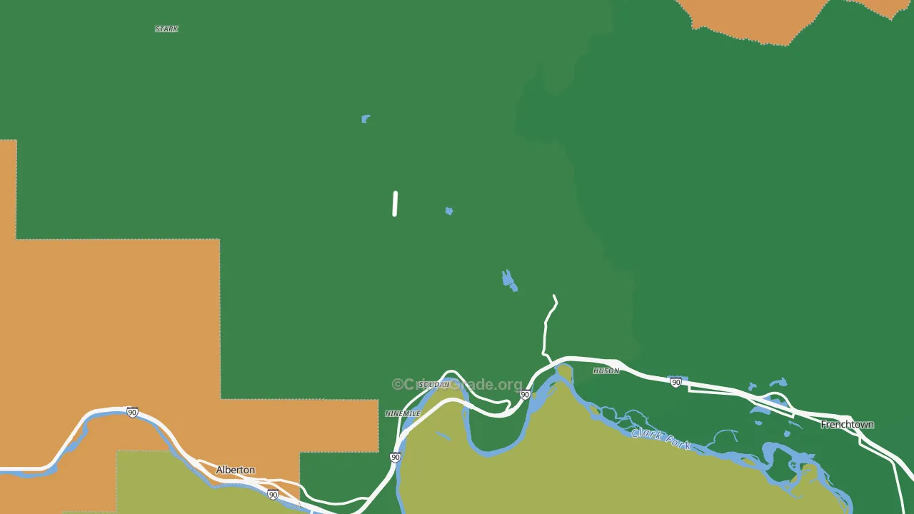 59846, MT Map of Drug-Related Crime Rates