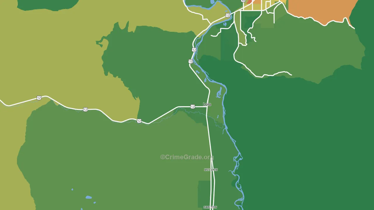 59847, MT Map of Drug-Related Crime Rates