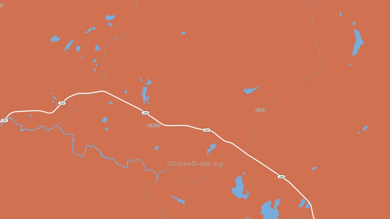 59854, MT Map of Drug-Related Crime Rates