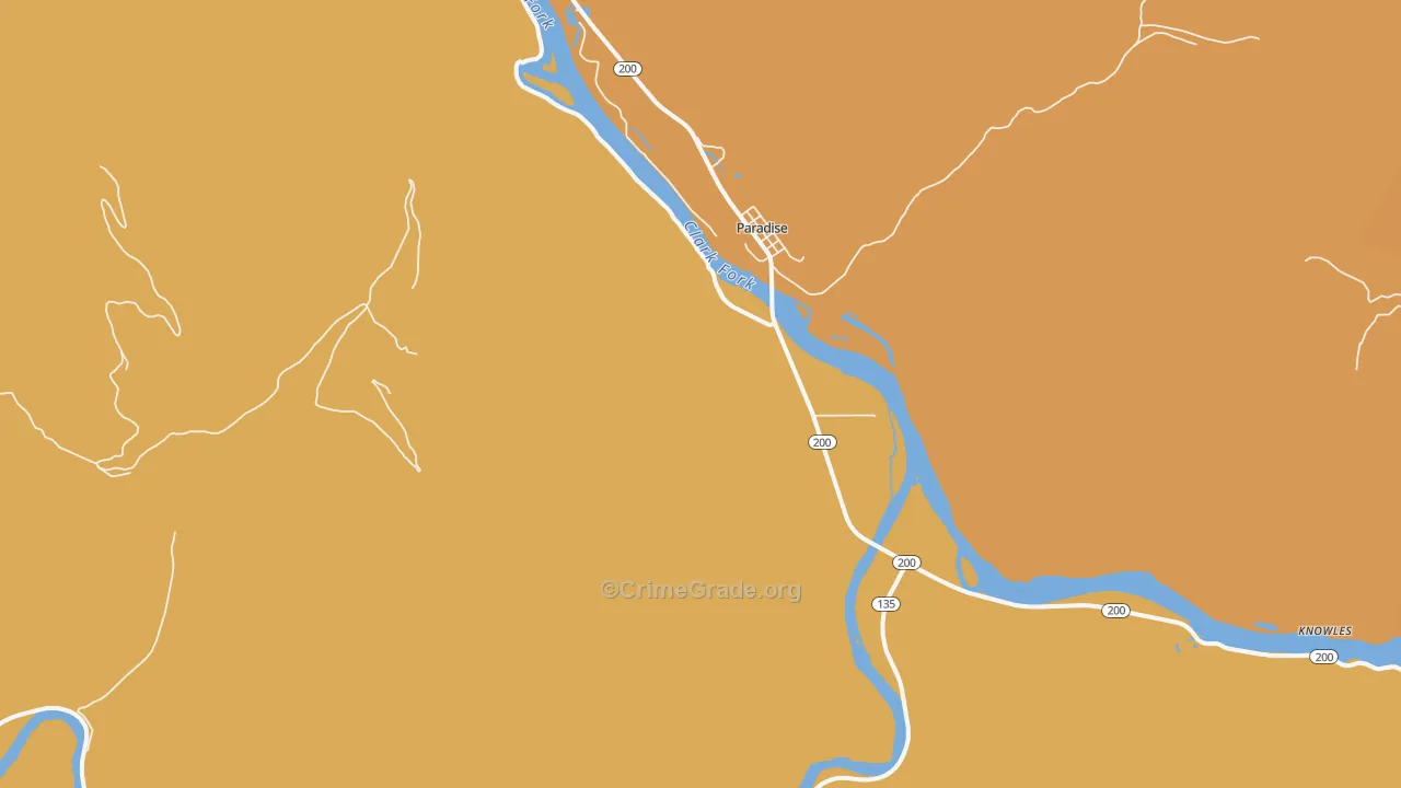 59856, MT Map of Drug-Related Crime Rates