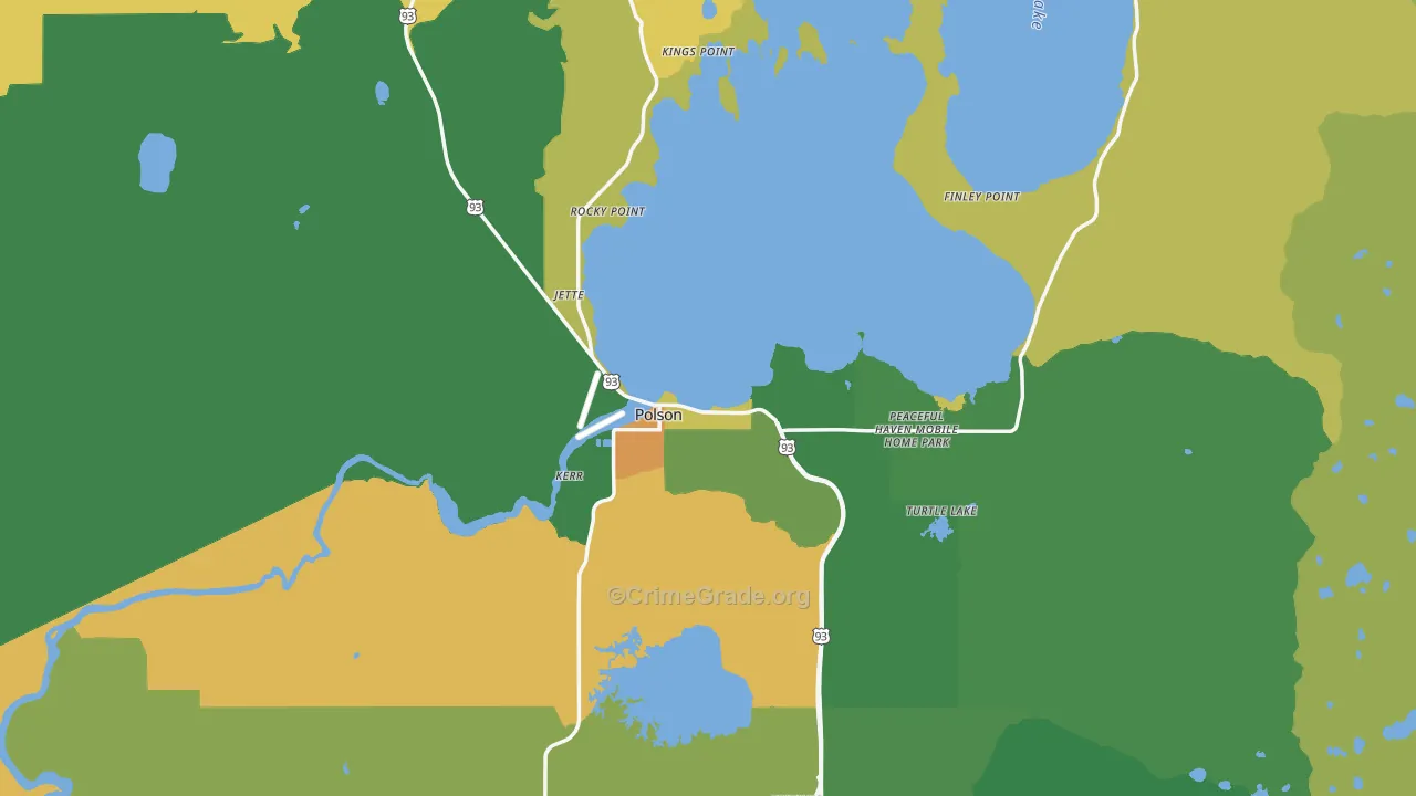 59860, MT Map of Drug-Related Crime Rates