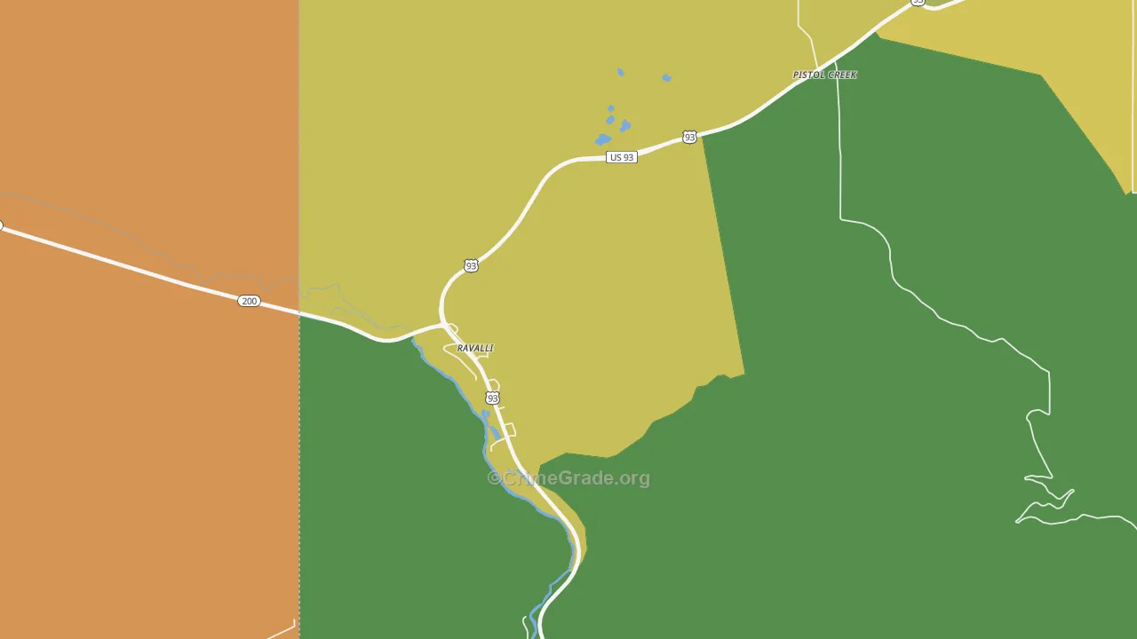 59863, MT Map of Drug-Related Crime Rates